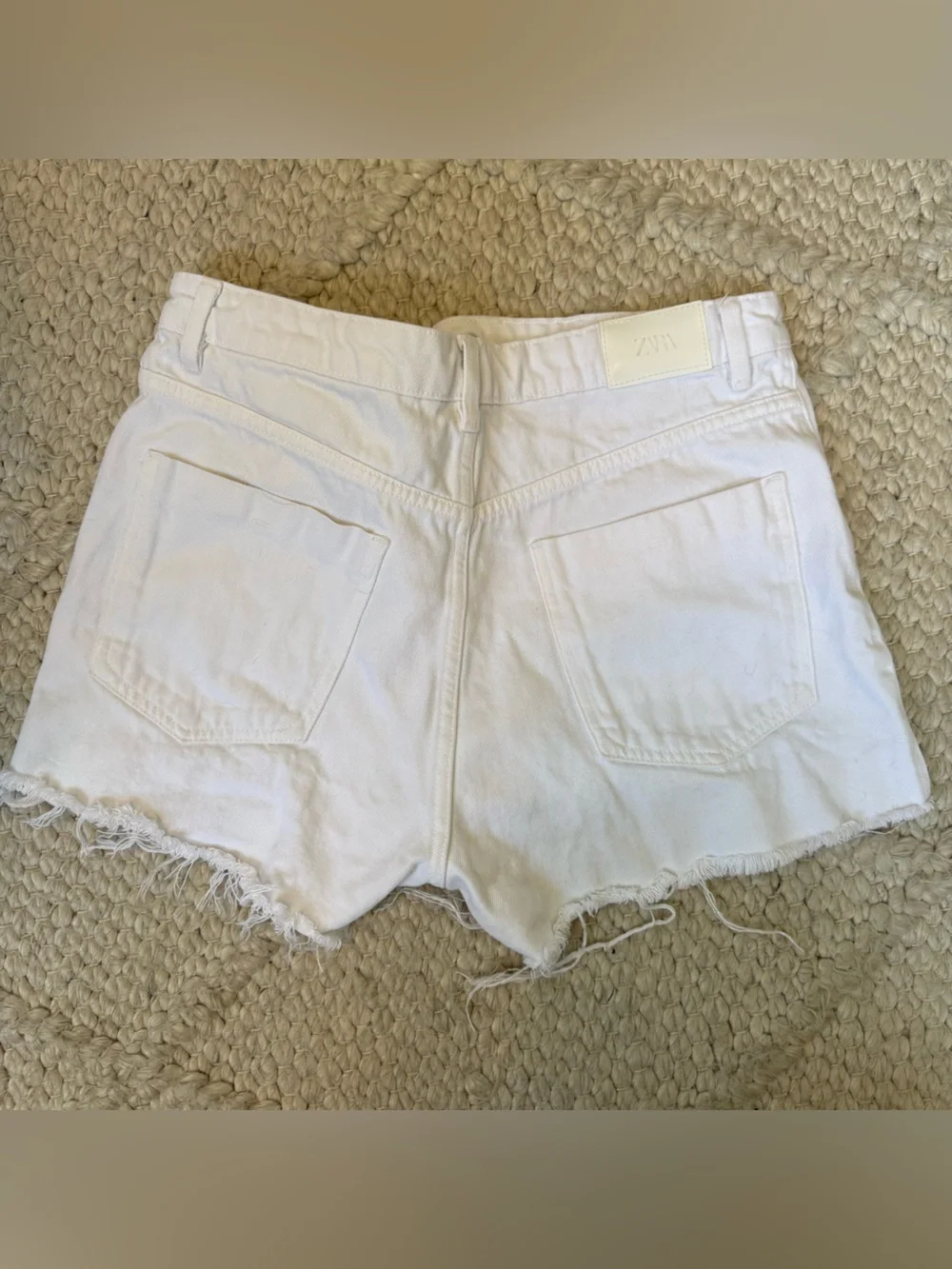 Zara Women’s White Denim Shorts